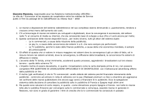 Giacomo Mazzone, responsable pour les Relations institutionnelles