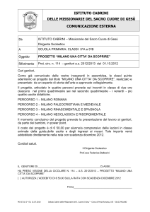 progetto “milano una citta` da scoprire”