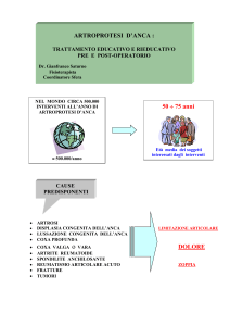educazione e rieducazione artroprotesi d`anca