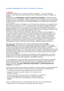 Strategie metodologiche con alunni in situazione di