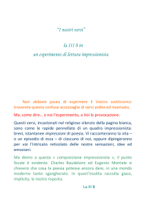 I nostri versi - Liceo Classico Dettori