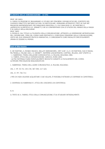 filosofia della comunicazione - 12 cfu