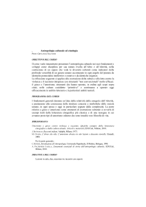 Antropologia culturale ed etnologia