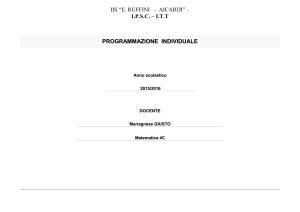 programmazione individuale - E.Ruffini