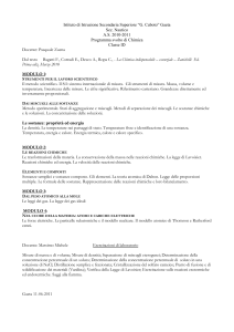Verifica delle conoscenze