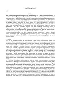 Girolamo De Simone, Musiche replicanti