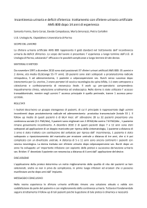 Incontinenza urinaria e deficit sfinterico: trattamento con sfintere