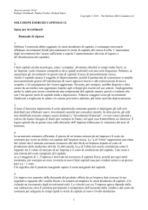 SOLUZIONI ESERCIZI CAPITOLO 4