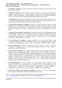 Programma esame storia V B 2012