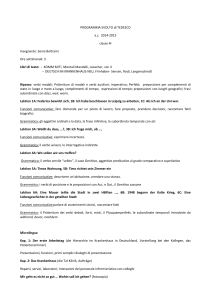 PROGRAMMA SVOLTO 4I