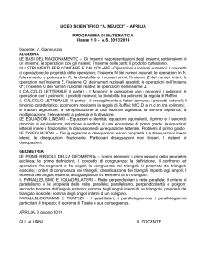 Programma matematica 1 D a.s. 13-14