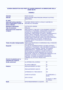 elettricista senior - Centri per l`impiego