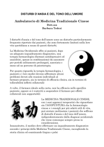 agopuntura nei disturbi d`ansia e depressione
