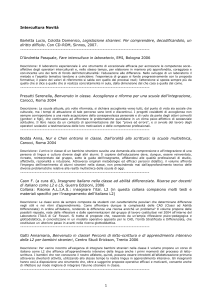 Bibliografia sull`intercultura - Digilander
