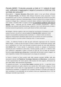Perrella (MISE): “Il decreto prevede un tetto di 1,1 miliardi di metri