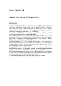 corso di lingua russa – livello avanzato