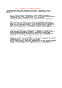 Gestire le vie aeree e la funzione respiratoria