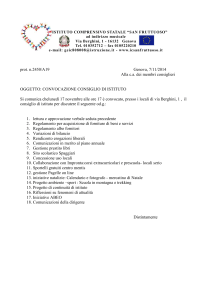 Convocazione consiglio di istituto 17 novembre 2014
