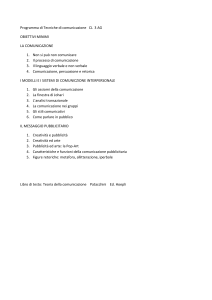 Programma di Tecniche di comunicazione CL 3 AG OBIETTIVI