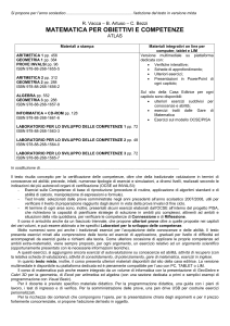 Relazione Matematica per obiettivi e competenze indivisivili