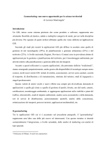 Geomarketing: una nuova opportunità per le scienze territoriali