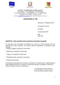 Circolare 148 attività centro sportivo