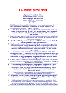 I 14 Punti di Wilson: Analisi e Significato