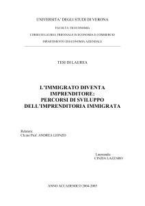 UNIVERSITA` DEGLI STUDI DI VERONA