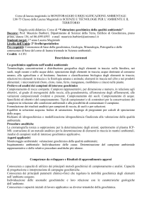 Scheda tipo per le singole unità didattiche (descrittori di Dublino)