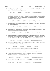 NOME : DATA: VERIFICA DI FISICA 2KA