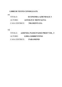 libri di testo consigliati