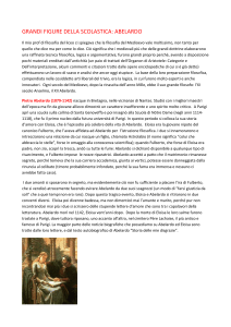 GRANDI FIGURE DELLA SCOLASTICA: ABELARDO Il mio prof di filosofia