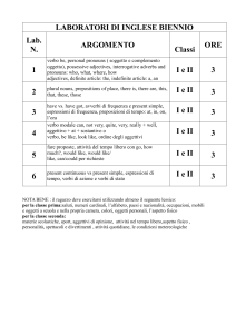 LABORATORI DI INGLESE BIENNIO