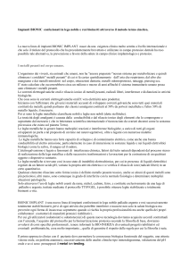 notizie nuovi impianti in lega nobile bioinerti Bionic