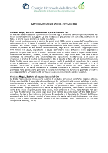 Evento alimentazione e lavoro 4 novembre 2016