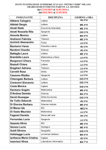 Docenti in ordine ALFABETICO