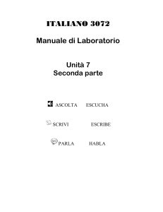 Ascolta e completa il dialogo