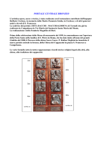 PORTALE CENTRALE BRONZEO