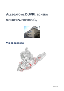 Allegato al DUVRI: scheda sicurezza edificio C4
