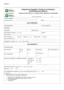 Allegato 2 scheda di invio dati al consultorio familiare ASL
