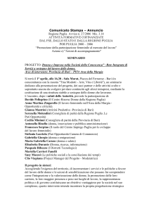 Comunicato Stampa – Annuncio