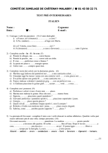 test pre-intermediares - Comité de Jumelage de Châtenay