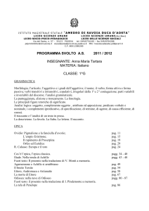 Italiano - Liceo Duca D`Aosta