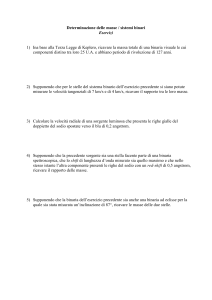Determinazione delle masse / sistemi binari