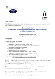 Scarica il programma dell`evento che trovi in allegato
