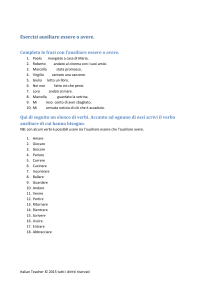 Esercizi ausiliare essere o avere