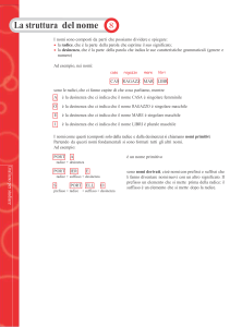 Scheda8 La Struttura Del Nome