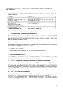 dall`equazione contabile al bilancio: esercitazione 27/09/06