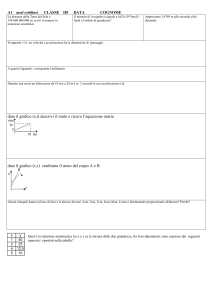 TEST A1 moti rettilinei CLASSE IIF DATA COGNOME