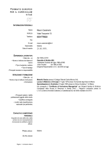 curriculum europeo Mauro